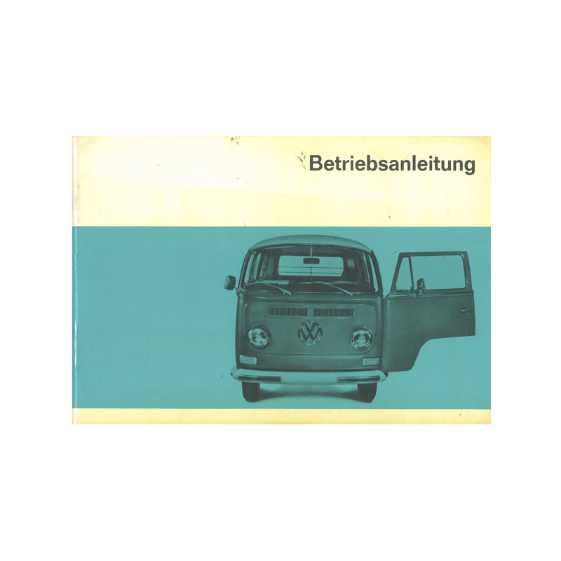VW Transporter Betriebsanleitung Ausgabe August 1969