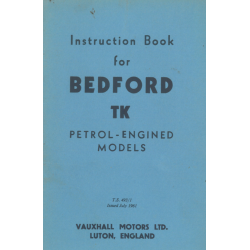 Bedford TK, Instruction...