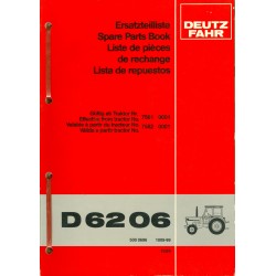 Deutz D 6206 Ersatzteilliste