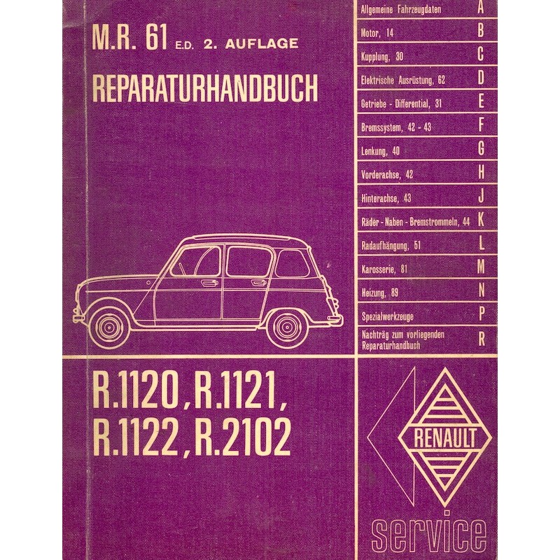 Renault R 4 Reparaturhandbuch