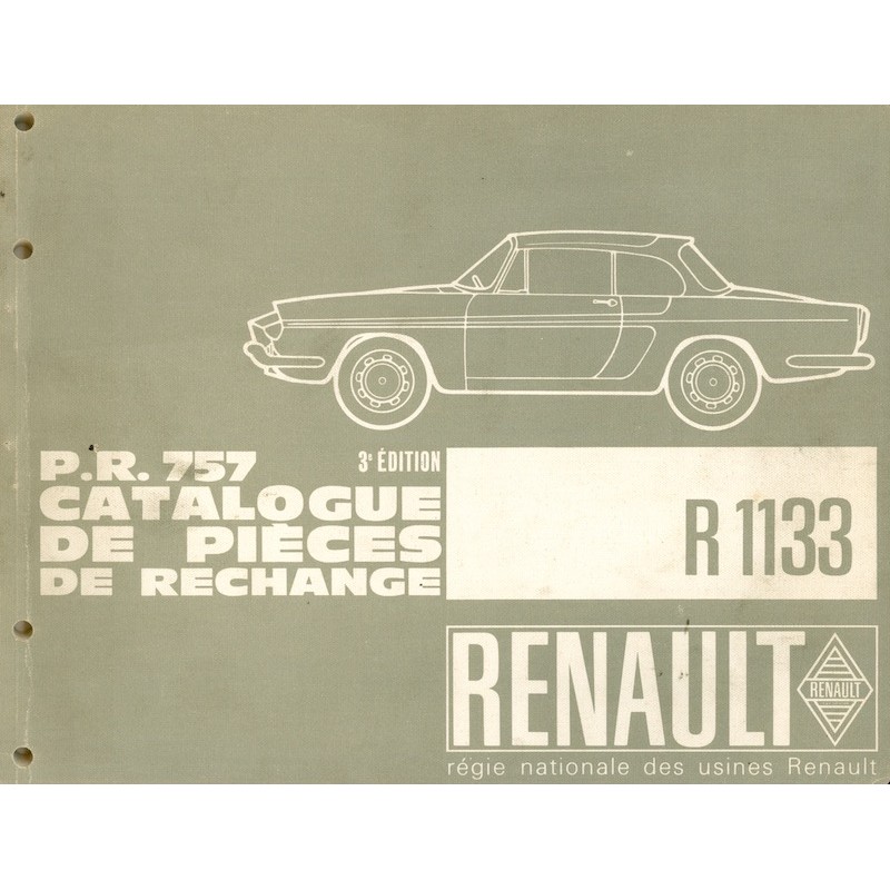 Renault Floride Ersatzteilkatalog