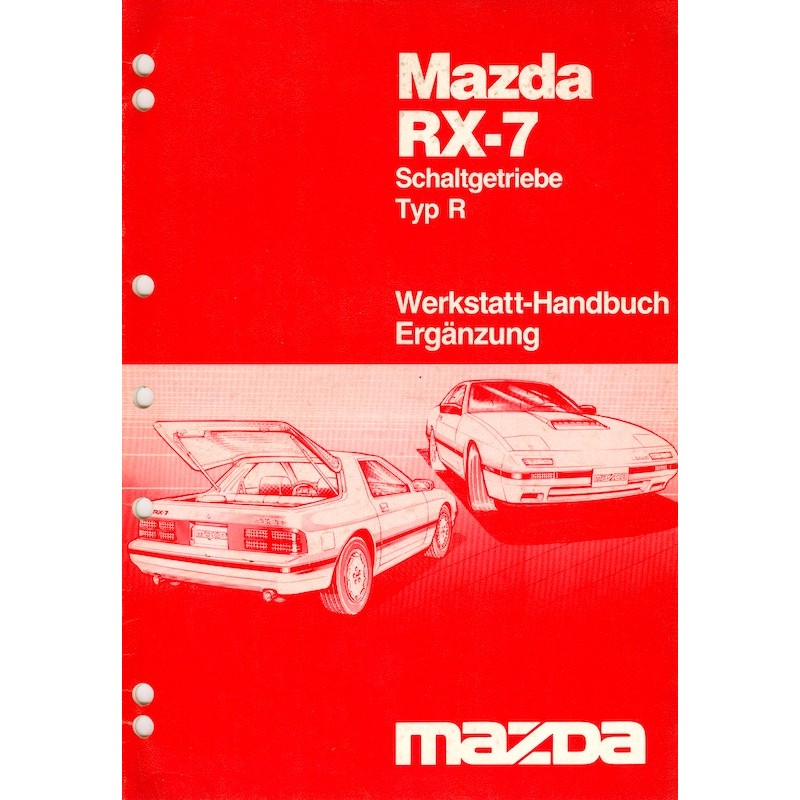 Mazda RX-7 Werkstatthandbuch Ergänzung Schaltgetriebe Typ R