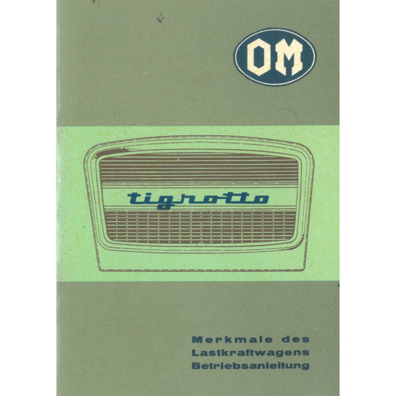 OM Tigrotto 55 Betriebsanleitung, Ausgabe 12.1968, deutsch