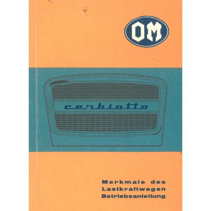 OM Cerbiotto Betriebsanleitung, Ausgabe 03.1969, deutsch
