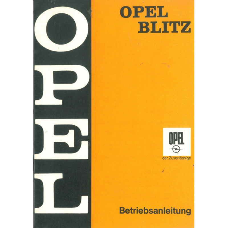 Opel Blitz 1,9 to Bedienungsanleitung