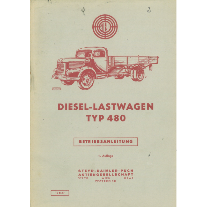 Steyr 480, Bedienungsanleitung 1. Auflage 1957