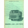 Volvo L 420 / L 430 Truck, Instruction Book  english