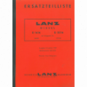 Lanz D 1616 und 2016 ab Fahrgestell-Nr. 160 001/279 001, Ersatzteilliste