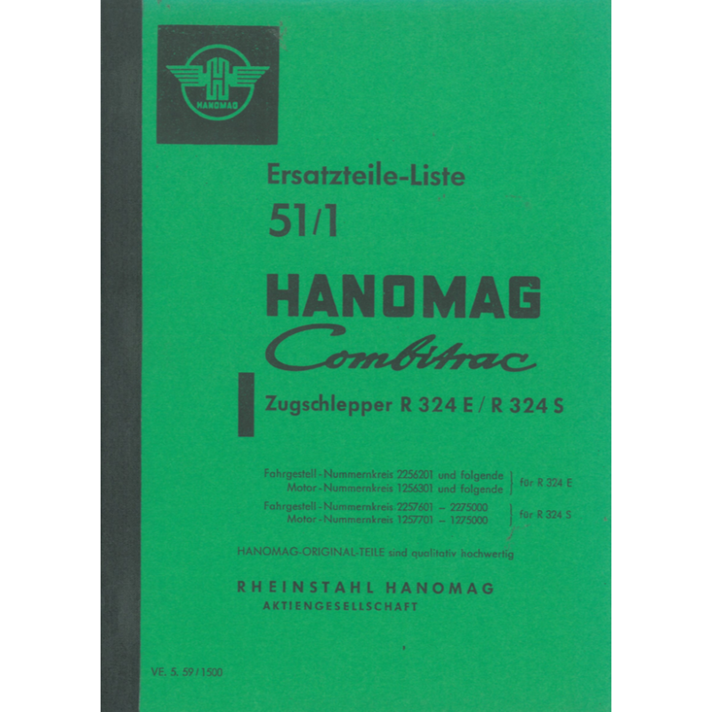 Hanomag Combitrac R 324 E/R324 S