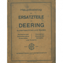 Deering Erntemaschinen und Geräte, Ersatzteilkatalog