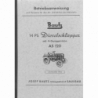 Bautz 14 PS-Dieselschlepper Betriebsanweisung, Stand 1954, Reprint