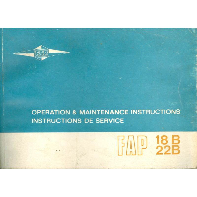 FAP 18 B/22B, Bedienungs- und Servicehandbuch