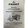 Fendt Dieselross F 28 P/H Bedienungs- und Wartungsvorschriften, Reprint