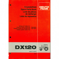 Deutz DX 120 Ersatzteilliste