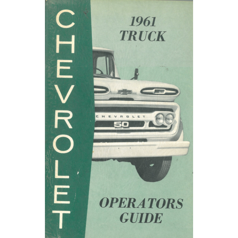 Chevrolet Truck Operators Guide, 1961