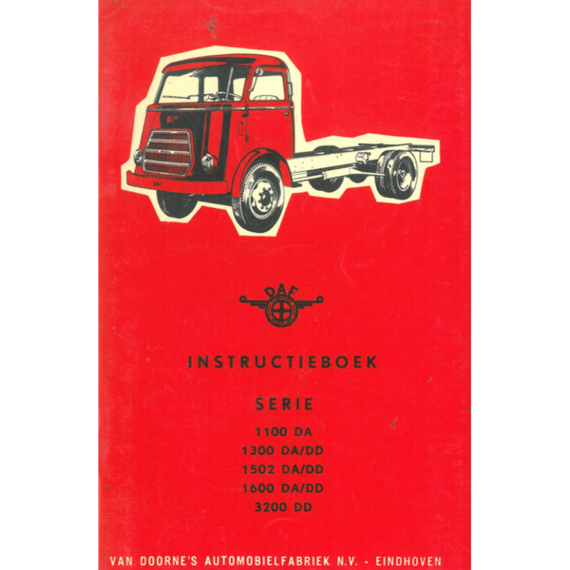 DAF Serie 1100 / 1300 / 1502 / 1600 / 3200 DD, Instruktieboek Ausgabe 06.1959 nederlands