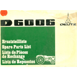 Deutz D 6006 Ersatzteilliste, Original