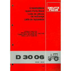 Deutz D 3006 Ersatzteilliste, Original