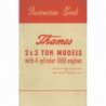 Ford Thames 2 & 3-ton Models, Instruction Book, Edition 11.1954