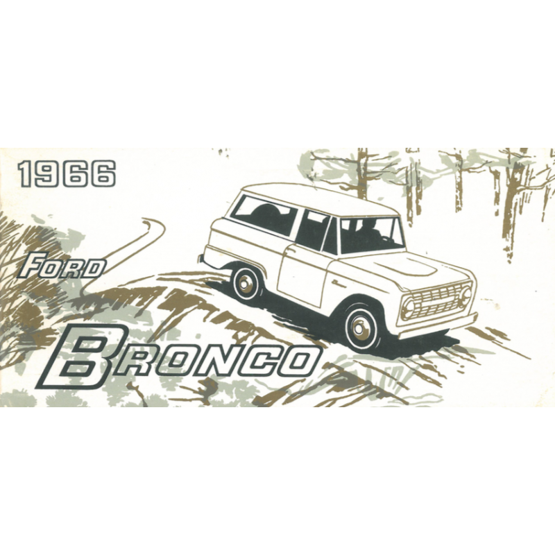 Ford Bronco, Manual 1966