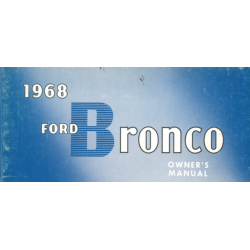 Ford Bronco, Manual 1968