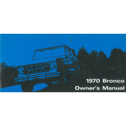 Ford Bronco, Manual 1970