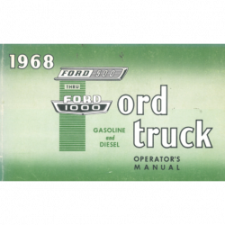 Ford Truck 500 / 1000, Manual 1968