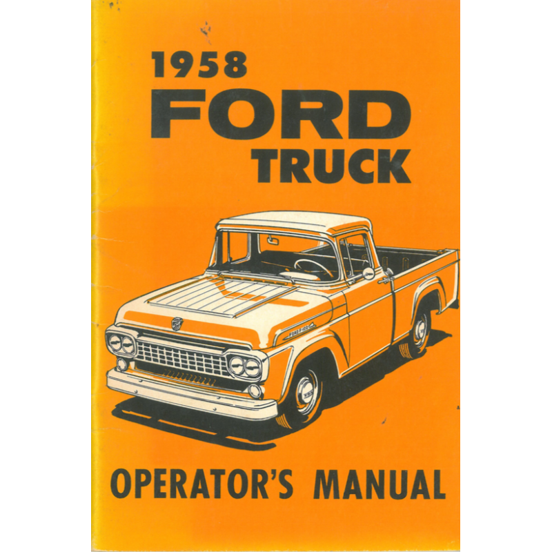 Ford Truck Manual 1958